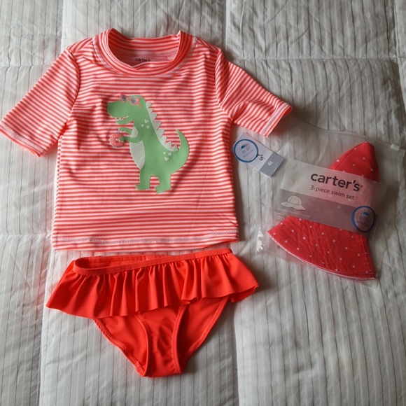 carter's dinosaur swimsuit